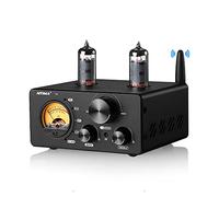Amplificador Bluetooth DAC de Tubo de 2 Canales AIYIMA T9 TPA3250 100 W x2 | Amplificador Hi-Fi Clase D,Control de Agudos/Graves,Entradas OPT/COA,Salida de Subwoofer para Altavoces de Estantería