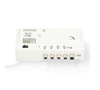 Amplificador CATV | Ganancia: 20 dB | 47-694 MHz | Número de Salidas: 4 | Control de Ganancia | Blanco