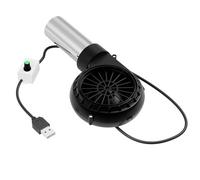 Amplificador de aire para barbacoa con alimentación USB, 2650 rpm, para camping, cocina, barbacoa, ventilador de barbacoa, fácil de transportar, soplador de carbón vegetal sin humo