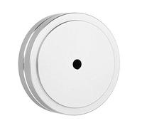 Amplificador de Aleación de Aluminio Feet Pad Altador Hifi Aislamiento Hifi, Anillo Goma Amortiguación Desmontable, Ideal para Mejoras del Sonido Alta Gama (SILVER)