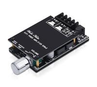 Amplificador de alta fidelidad ZK-502C Bluetooth 5.0 Mini amplificador de audio estéreo 2.0 canales 50W X 2 módulo receptor amplificador de potencia con entrada BT/AUX para altavoces de casa, DC 9-24V