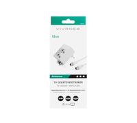 Amplificador de Antena Vivanco Coaxial Hembra a Dos Tomas Macho