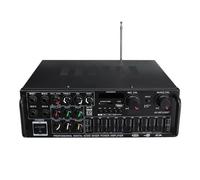 Amplificador de audio, Altavoz Bluetooth HiFi con amplificador AV de 2000 W y 12 V, control remoto, disco USB for coche hogar Para el hogar, karaoke