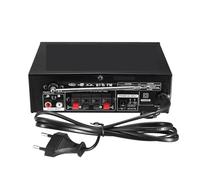 Amplificador de audio, Amplificador Bluetooth de 600 W, 2 canales, estéreo HIFI, amplificador potencia, USB, radio FM, cine en casa for coche Para bricolaje en casa