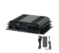 Amplificador de audio, Amplificadores de sonido S-269 Amplificador digital Bluetooth Estéreo HiFi 4 canales AMP FM Control remoto USB Para el hogar, karaoke