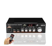 Amplificador de audio, Amplificadores digitales domésticos de 1000 W, amplificador graves con Bluetooth, altavoz subwoofer música FM HiFi Para bricolaje en casa