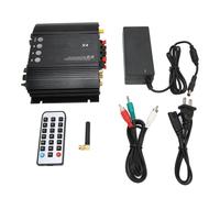 Amplificador de audio Bluetooth con salida de subwoofer activo, sonido Hi-Fi, conectividad múltiple con graves y agudos ajustables para sistemas de