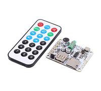 Amplificador de Audio con Bluetooth, Reproductor de Música USB TF FM MP3 con Decodificador y Control Remoto (Micrófono y Receptor Incluidos) WMA WAV