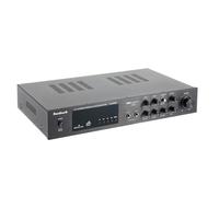 Amplificador de audio de 5.0 canales con Bluetooth, 600 W, amplificador estéreo HiFi con USB/SD/RCA, receptor AV Amplifier para cine en casa y karaoke con mando a distancia, color negro