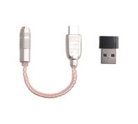 Amplificador de Audio Digital CX31993 MAX97220 Adaptador de Audio HiFi de Doble Chip Tipo C-AMP de 3,5 mm PCM 32 Bits/384 KHz DAC para Auriculares