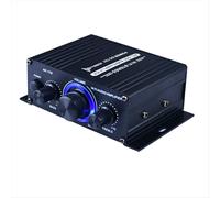 Amplificador de audio estéreo digital HIFI de 12 V y 400 W, amplificador FM para coche, radio, cine en casa, micrófono AK170