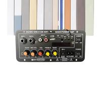 Amplificador de Audio - Pantalla Estéreo Inalámbrica Con Cerradura para Tarjeta,Casa Karaoke Amplificador Junta - Para Mujeres Hombres Sistema de Sonido Hogar Vehículo Viaje Viaje Amigos Reunión