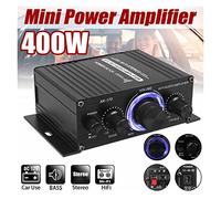Amplificador de audio para automóvil AK380 / AK370 / AK170 2 Canal Bluetooth HiFi Power Amplificador Home Car Audio Procesador Clase D Control remoto Fm Radio Para reducir la pérdida de energía(AK170)