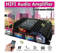 Amplificador de audio para automóvil BT-998 AUDIO AUDIO HIFI AMPLIFICADOR DIGITAL AUMPIFICADOR DE AUDIO DE AUDIO DE AUTOMÁTICO AMPLIFICADOR Bluetooth FM USB SD Radio for altavoces de subwoofer DC12V P