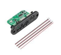 Amplificador de audio, Placa decodificadora de MP3 Bluetooth 5.0 V CC, amplificador 6 W, reproductor, compatible con grabación llamadas, puerto USB TF 3, mm Para el hogar, karaoke