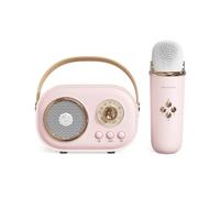 Amplificador de audio portátil inalámbrico Bluetooth para karaoke en casa y micrófono infantil, altavoz de micrófono pequeño y compacto