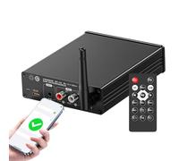 Amplificador de audio - Receptor inalámbrico 6.0 de baja latencia, amplificador de audio de 2 altavoces | Mejor e ideal para PC, coche, escritorio, karaoke, teatros al aire libre, funcionalidad versa