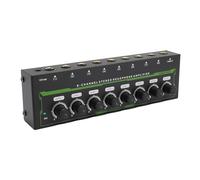 Amplificador de Auriculares, Amplificador Auriculares Estéreo 8 Canales Amplificación Señal Control Volumen 6,35 Mm, Divisor Auriculares Mezclador Amplificador Auriculares