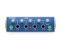 Amplificador de auriculares compacto de 4 canales PreSonus HP4 | 4 salidas para auriculares, controles de volumen independientes, salidas de monitor, grabación, podcasting