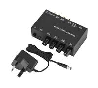 Amplificador de auriculares con calidad de audio estéreo, múltiples entradas de canal para tocadiscos, micrófono y dispositivos digitales, alto