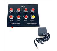 Amplificador de auriculares con señal de audio EQ-7, ecualizador de 7 bandas, enchufe europeo