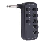Amplificador de Auriculares de Guitarra de Bolsillo, Amplificador de Auriculares de Guitarra Eléctrica con Retraso de Sobretensión de Distorsión, Mini Amplificador Recargable