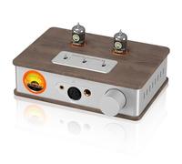 Amplificador de auriculares de tubo Douk E2 con salidas XLR/4,4 mm/6,35 mm/RCA, Preamplificador estéreo HiFi con medidor de VU-para auriculares, amplificador doméstico, altavoces activos