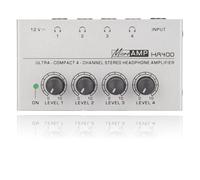 Amplificador de Auriculares Estéreo 4 Canales, HiFi Portátil para Audio de altacalidad