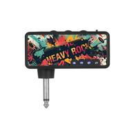 Amplificador de auriculares para guitarra, batería recargable por USB, tamaño de bolsillo para fanáticos del rock clásico, dispositivo auditivo de escenario