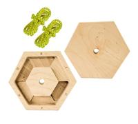Amplificador de dedos: entrenador de dedos de 15 cm, diseño de reducción de riesgos | Tablero de entrenamiento de escalada de madera con patrón flexible, de escalada para fitness ejercicio en