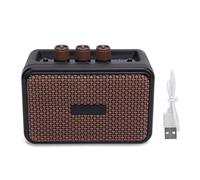 Amplificador de Guitarra eléctrico AMP COMBULADO Bluetooth Portable con Interfaz de 6.35 mm incorporada Altavoces Dobles para Practicar sesiones de Mermelada ensayos de Lugares