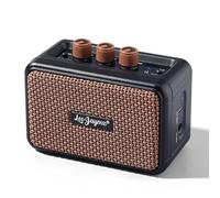 Amplificador de guitarra Leo Jaymz - Mini 5W Dual Speaker BT - Batería recargable - Modos limpieza/overdrive - Auriculares - Ideal para práctica