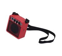 Amplificador de Guitarra Light 5W 5W con Botón Ajustable para Varios Efectos de Sonido, Adecuados para Guitarristas Acústicos y E, Negro/azul/rojo/naranja/amarillo (rojo)