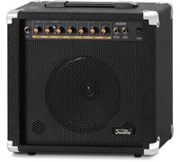 Amplificador de Guitarra Soundking AK20-GR 60W, Ecualizador 3 Bandas, Altavoz 8", 2 Canales (Limpio y Overdrive), Salida Auriculares, conexión Altavoz, Esquinas Protectoras Resistentes.