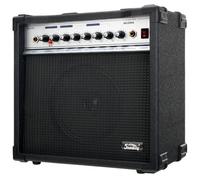 Amplificador de Guitarra Soundking AK20-RA 60W - Ecualizador 4 Bandas - Altavoz 8" - Salida Auriculares y Entrada Pedal - Combo Ideal para Principiantes con Esquinas Protectoras.