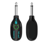 Amplificador de guitarra, transmisión y receptor de transmisión en tiempo real 2.4G 48k /16 bits con 4 canales y luces indicadoras de color para el bajo de la guitarra eléctrica