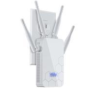 Amplificador de Internet Extensor WiFi 2025, Amplificador repetidor de enrutadores inalámbricos, Malla Wi-Fi 80% más rápido, soporta más Dispositivos de Red en casa, configuración de 1 Toque