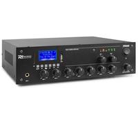 Power Dynamics PPA50 Amplificador de 100V y 50W / 2 Zonas con Bluetooth y Reproductor mp3