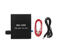 Amplificador de Micrófono, Amplificador de Audio, Amplificador de Micrófono de Aleación de Aluminio de Alta Ganancia, Kit de Accesorios de Amplificación 1000 Veces