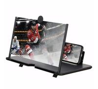 Amplificador de pantalla de 12 pulgadas para teléfono móvil HD con soporte plegable para iPhone, Samsung y todos los smartphones