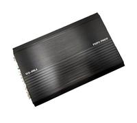Amplificador de para automóvil de 12 V con diseño de 4 canales, carcasa de aluminio de perfil bajo, especificaciones de sensibilidad de 4 ohmios 91 para uso de actualización de del