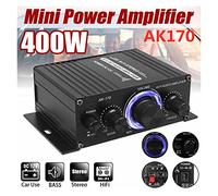 AMPLIFICADOR DE POTENCIA AK380/370/270/170 800W 12V Hifi, amplificador de graves estéreo for coche en casa, altavoz de coche Clase D, amplificador de potencia de sonido for el hogar(AK170 No buthooth)