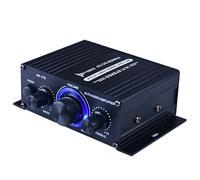 Amplificador de potencia de audio AK170Mini, amplificador de sonido portátil para altavoces, ideal para coche y hogar, color negro.