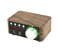 Amplificador de Potencia de Audio Digital 5.0 de 50 W + 50 W 100 W Clase D USB AUX TF Home Theater HiFi Stereo Wood