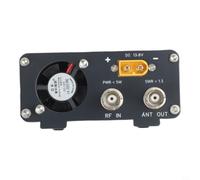 Amplificador de potencia RF de 50 W, 3 - 24 MHz, para QRP FT-817 IC-705 para kx3 - Auto TX/RX Switching silencioso ventilador de metal (interfaz Q9/BNC)