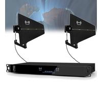 Amplificador de señal de distribución de energía de antena UHF con 8 puertos de entrada/salida, rango de frecuencia 450-950 MHz, sistema de distribución de micrófono inalámbrico