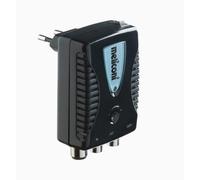 Meliconi AMP200, Amplificador de Antena de TV, Amplificador de Señal Digital de 2 Vías para Interiores, Alimentación Directa 220V, Filtro LTE