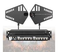Amplificador de señal de micrófono inalámbrico, sistema de distribución de antena UHF para grandes actuaciones direccionales con host y pantalla