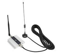 Amplificador de Señal de Teléfono Celular, Amplificador de Teléfono Celular de Aleación de Aluminio Plateado para Oficina (Enchufe de la UE)