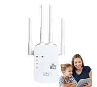 Amplificador de señal Extensor WiFi - Amplificador de señal Extensor WiFi, | Extensor WiFi de 1200 Mbps, enrutador de Red de 4 Puertos, Banda 5 GHz/2,4 GHz, configuración rápida, Cobertura más Am